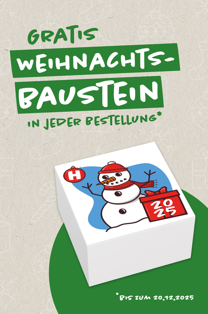 Hubelino Weihnachtsstein Gratis Hubelino Gratis Weihnachtsstein in jeder Bestellung bis zum 20 Dezember 2025