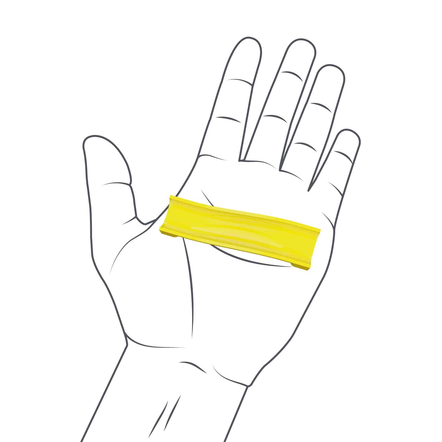 Hand mit Hubelino Pi Kugelbahn Klemmbaustein
