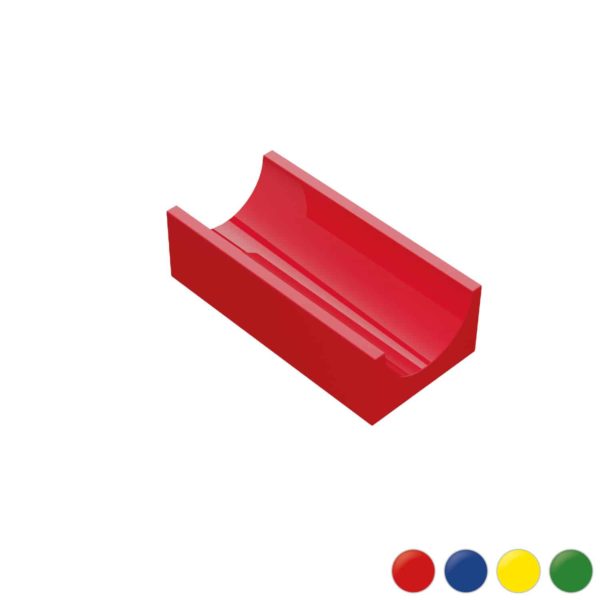 Hubelino Kugelbahn Baustein rot
